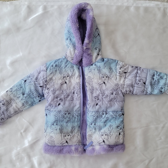 Disney Other - Disney Kids Purple and Blue Hooded Jacket